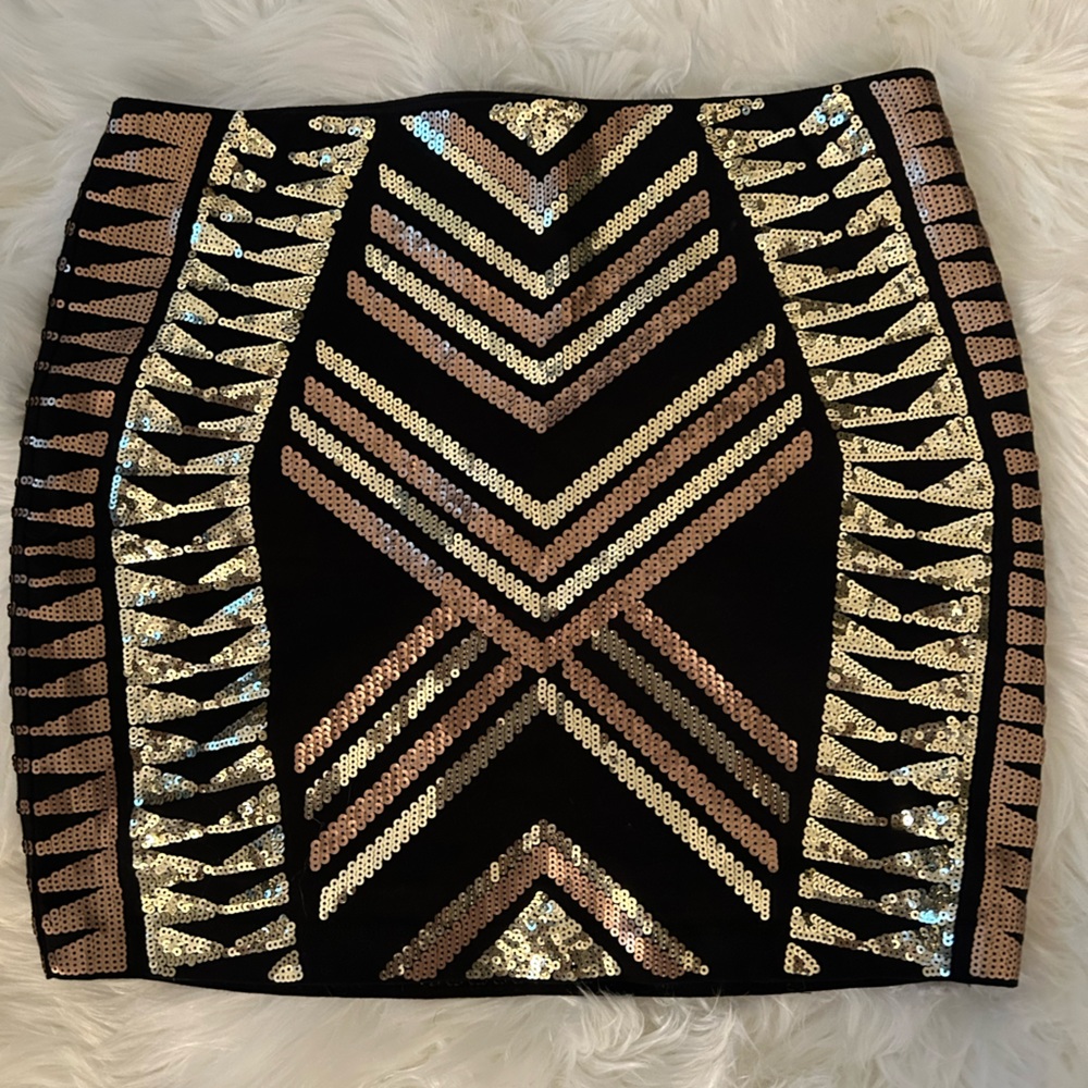 Express High waist mini sequin skirt!